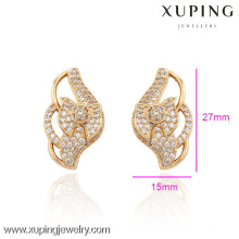 29754-Xuping Jóias Moda Venda Quente 18K Brincos Banhados A Ouro